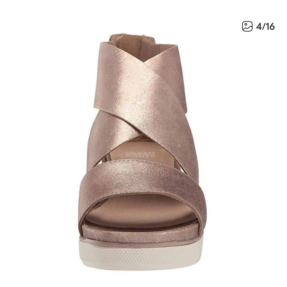 Elileen Fisher Metallic Sandals